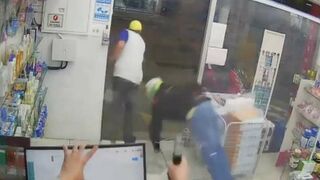 INSTANT JUSTICE: Store Owner was Armed & Ready for these Robbers!