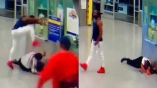 Stay Out of NY.... Woman is Chased and Beaten down in JFK Airport.