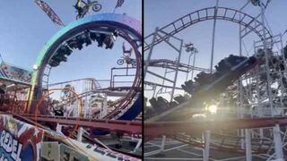 Woman Hit by a Rollercoaster While Trying to Retrieve her Phone!