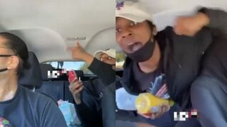Pregnant Woman Goes Off & Attacks A Lyft Driver