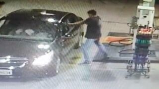 Man Gunned Down with his Kids in the Car at Gas Station.