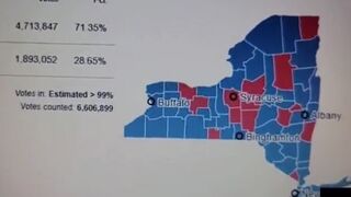 Election Map Of NY Shows Some Major BS Went Down During Election Night