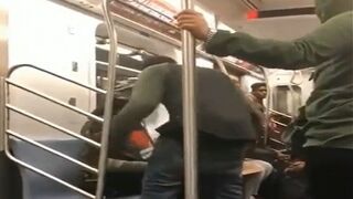 Dude Who Sounds Like DMX Starts Stomping Passengers On a NYC Subway