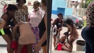 A Transexual is Dragged out of Women's Bathroom and Beat by Actual Women in Brazil