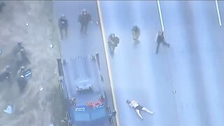 Man Who Hijacked a Semi Then Rolled It  is Shot by Washington State Police
