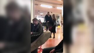 Karen Steals Chair From Student, Student's Dad Delivers Some Equal Rights