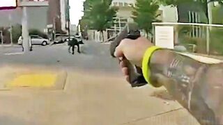 Cop Shoots Armed Man After He Opens Fire During Foot Pursuit!