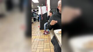 This Customer Just Enjoys the Show at Waffle House.. Lol
