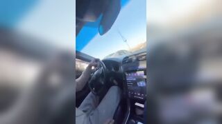 Guy Tries Swerving Through Traffic on Live Video... Doesn't End Well.