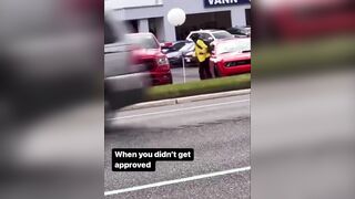 Man Damages Car After his Loan Application was Denied
