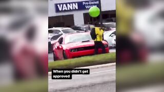 Man Damages Car After his Loan Application was Denied