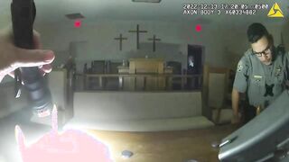 Woman Pops Out of Nowhere Inside Dark Church.... Cops Unload