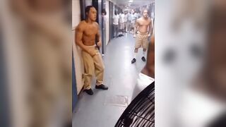 Inmate Gets a Beatdown Initiation into the Crips Gang