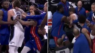 Pistons Player Sucker Punches another Player from Behind Almost Sparking another Malice in the Palace