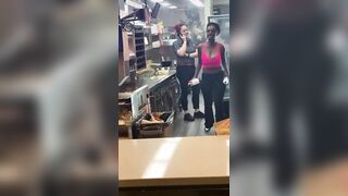 Woman Jumps The Counter at McDonald's, Screams Like A Banshee, Makes Own Burger