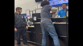 Dude Loses his Mind, Destroys the Registers, Starts Calling Everyone Racist