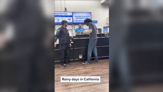 Dude Loses his Mind, Destroys the Registers, Starts Calling Everyone Racist