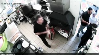 Fast Food Worker Stabs Her Boss After He Put His Hands On Her!