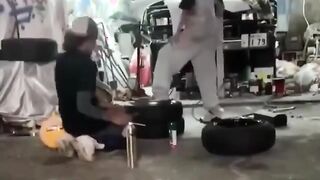Morons with a Tire and Some Fire Winning Darwin Awards