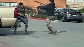 Insane Brawl Outside a Home Depot Features Machete and Hammers