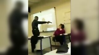 Student Points Gun at Teacher in Class!