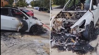 Well DAMN! Tesla Caught on Fire at a Charging Station. Overcharged?