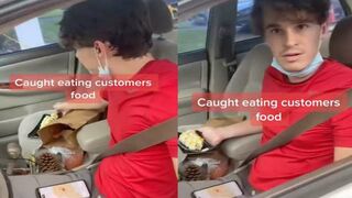 Woman Confronts Door Dash Driving Eating Her Food... Lol