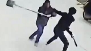 Apparently a Dude Brought a Shovel To a Knife Fight