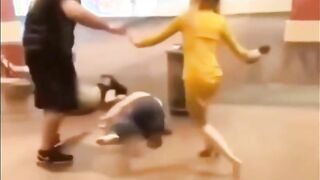 Karen Gets Soul Slapped out of her After Trying to Hit guy with her Heel