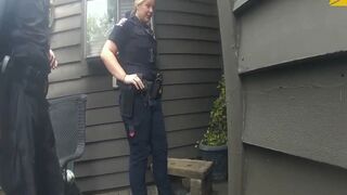 Crazed Woman Fires Shots Through Bedroom Door at Cops