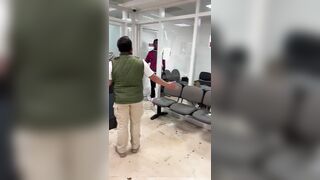 Guy Denied Entry at Cancun Airport Fights Entire Staff.