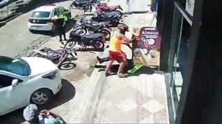 Enraged Man Beats Parking Enforcement Officer!