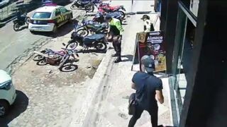 Enraged Man Beats Parking Enforcement Officer!