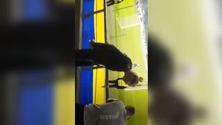 Bully Karen  Attacks Man and Spits In His Face at Soccer Game!