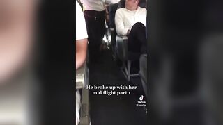 She Starts Screaming Uncontrollably After Her Boyfriend Broke up With Her Mid Flight
