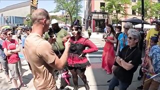 Trans girl attack preacher