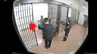 Chicago Officer Beats Man in Holding Cell as Another Cop holds him Down