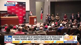 Tom Homan: "Call me what you want. I don't care." Man: "Traitor!" Homan: "You know