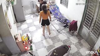 Crazy Wife Beats Husband Immediately After He Got Home!