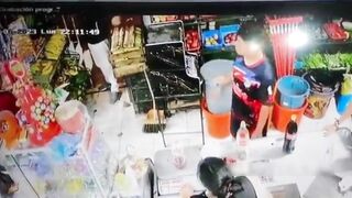 Dude Accidentally Shoots a Guy in the Chest During a Robbery