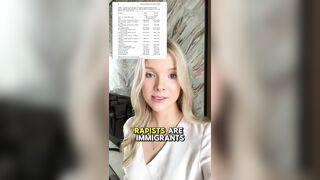 A Swedish girl says"As a result of immigration we have lawless zones where the police