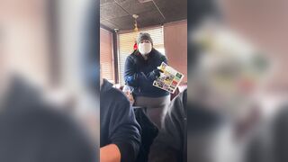 Masked woman in Denver restaurant scream hysterically and demand that cops are called