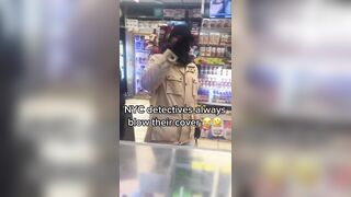 NYPD Undercover Cop Blows His Cover