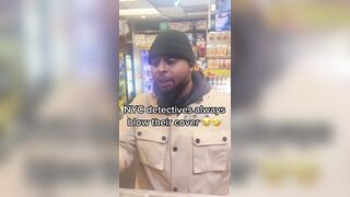 NYPD Undercover Cop Blows His Cover