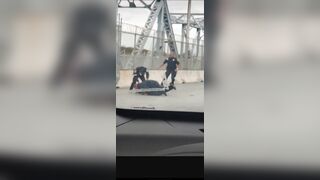 Woman Decided to Hit a Cop And Paid the Price!