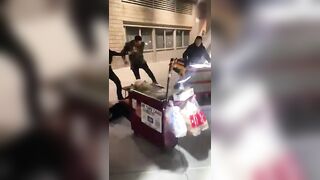 Customer Beats Food Vendor Down For Not Giving Him Extra Free Food