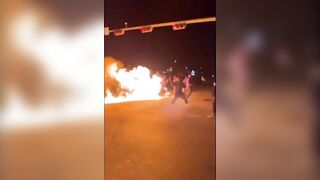 WOW: SUV Drift Sets Some People On Fire!