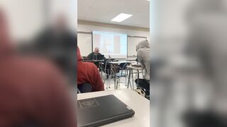 Teacher Caught Focused on a Chick’s Anatomy, Forgets Device is Still Connected