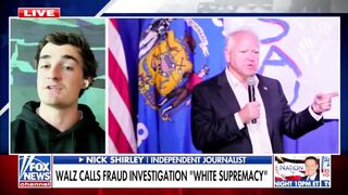 Governor Tim Walz calls the Minnesota fraud investigation "white supremacy."