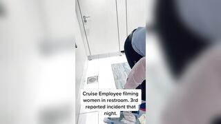 Cruise Employee Caught Hiding in Women’s Bathroom at The Kids Club On the Ship!
